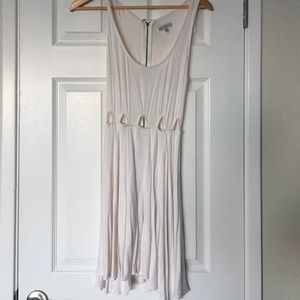 Cream colored dress with cut outs